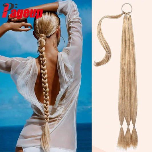 Long Synthetic Braided Ponytail Extension